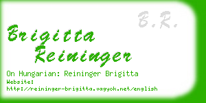 brigitta reininger business card
